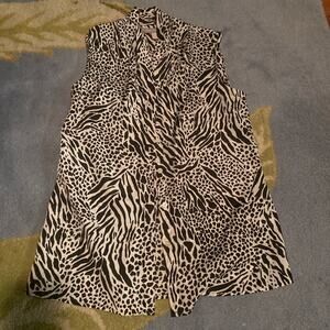 Banana Republic Animal Print Blouse